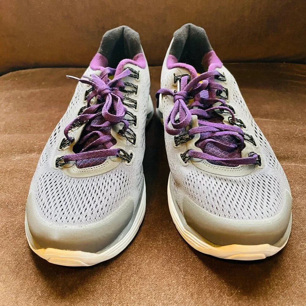 RARE Size 10.5 US - Nike LunarGlide+ 4 Wolf Grey Purple Volt Insoles 44.5 EUR